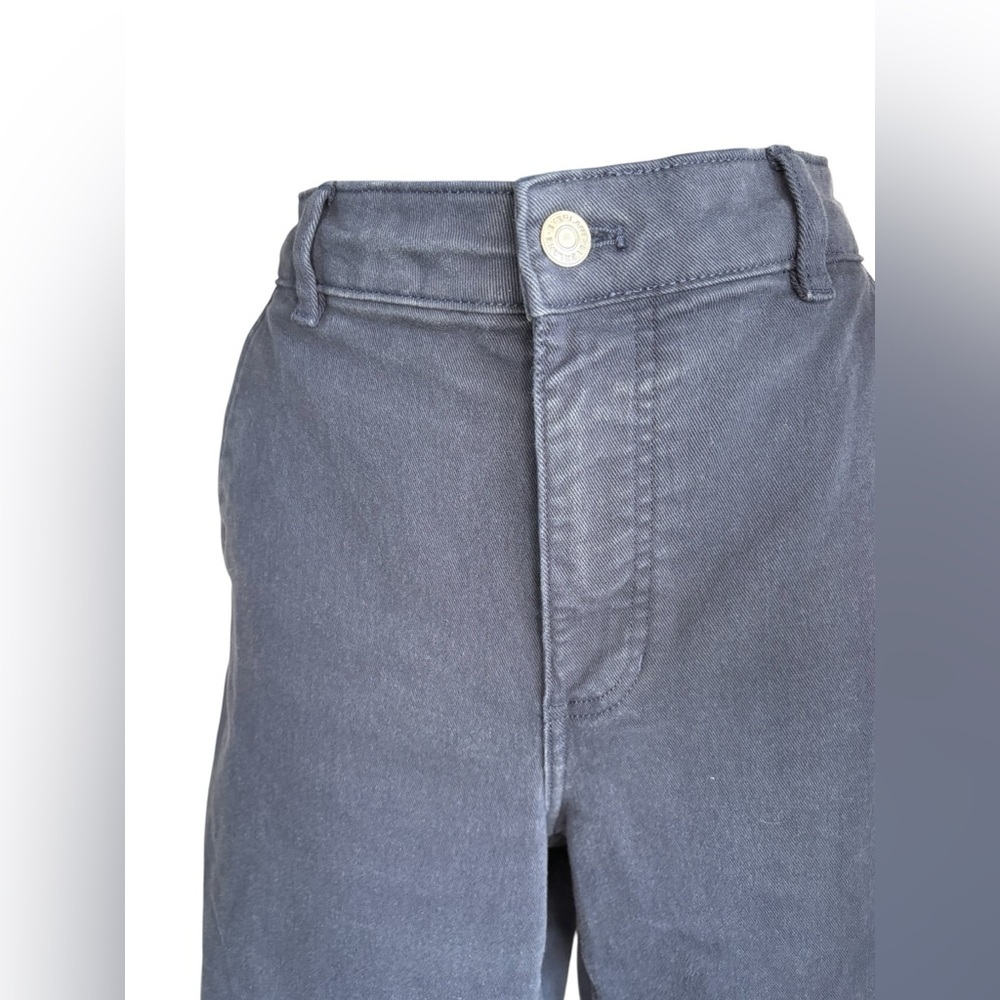 Everlane Navy Denim organic cotton high-rise relaxed straight silhouette jeans 6 - Picture 9 of 11